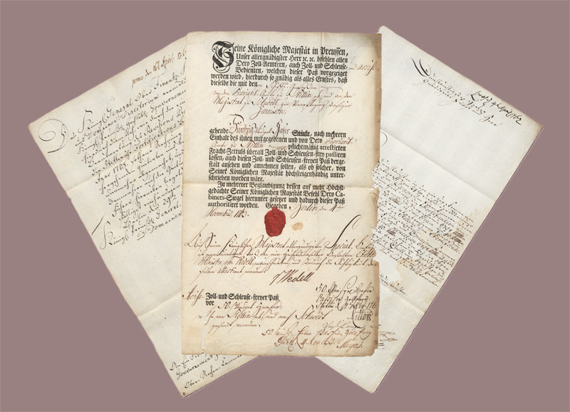 Lot 2493, Auction  128, Wedell, Carl Heinrich von, 3 Briefe an verschiedene Adressaten. 1762-1769